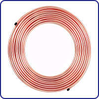 Фото товара - Труба медная ASTM B280  9,52"х0,76"х15м.