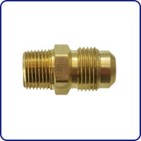Фото товара - Штуцер латунь 1/4  SAE-1/4 NPT